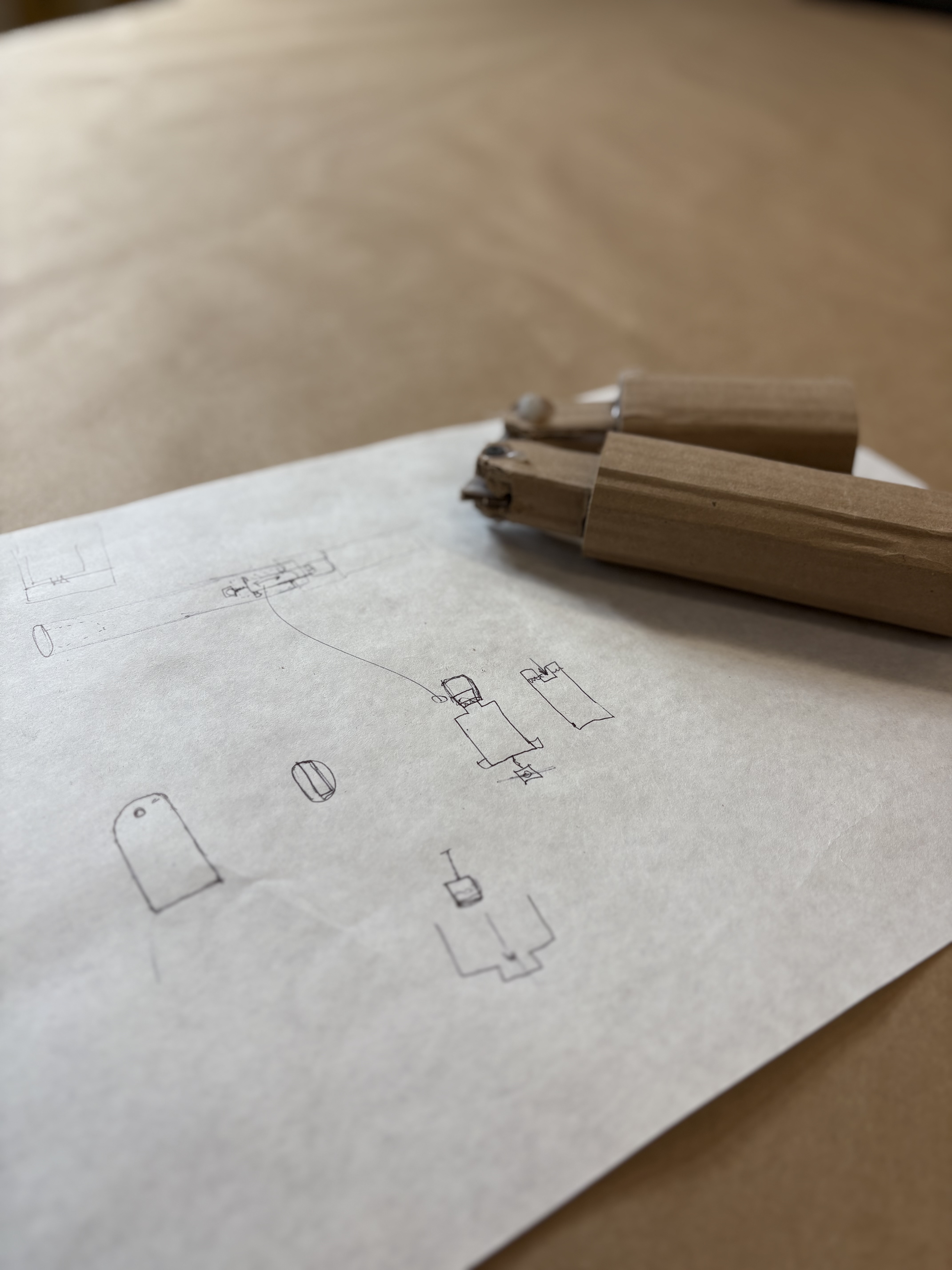 Bastón — early sketches and rapid prototype