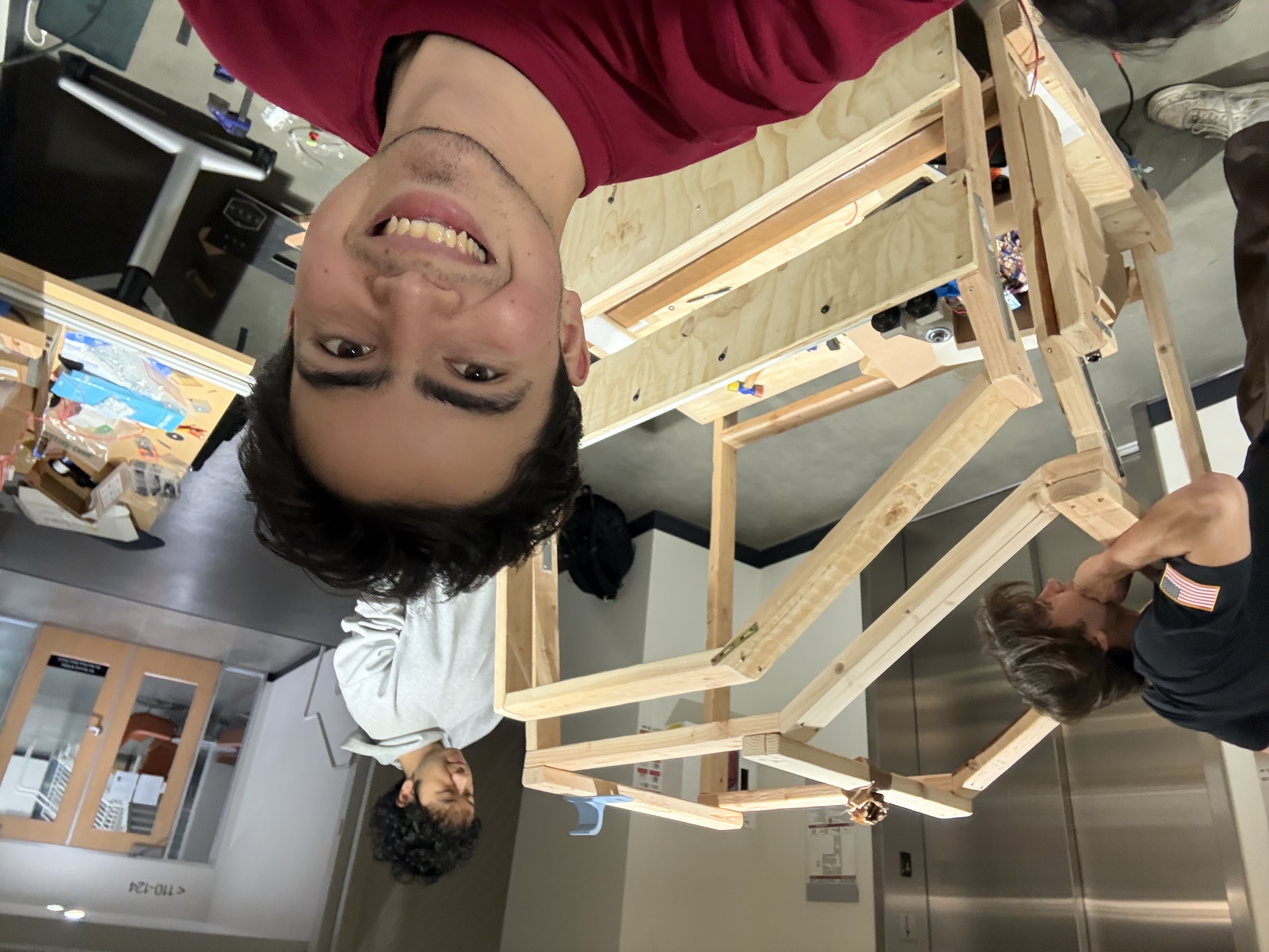 Slip Door mechanism — in-process build shot 2